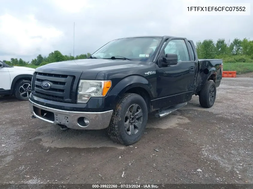 1FTFX1EF6CFC07552 2012 Ford F-150 Stx