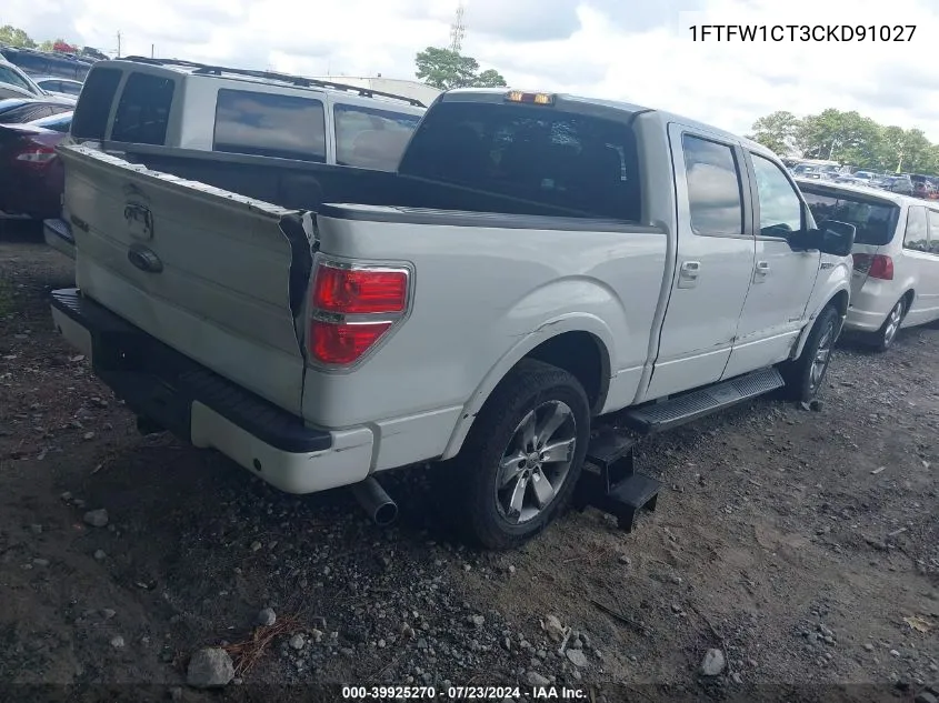 1FTFW1CT3CKD91027 2012 Ford F-150 Fx2