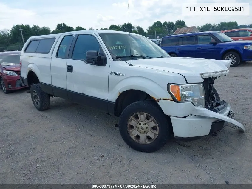 1FTFX1EF5CKE09581 2012 Ford F-150 Stx