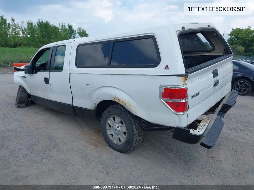 1FTFX1EF5CKE09581 2012 Ford F-150 Stx