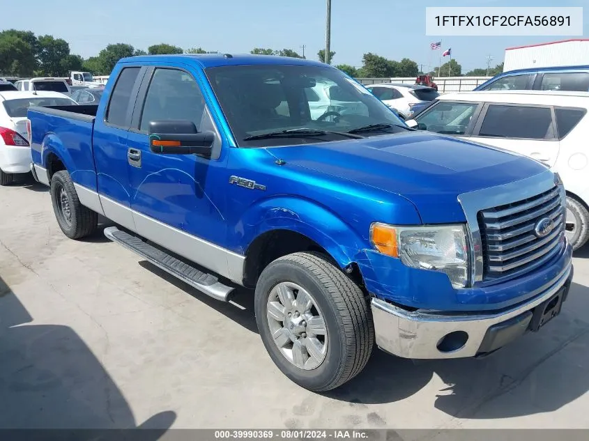 2012 Ford F-150 Xlt VIN: 1FTFX1CF2CFA56891 Lot: 39990369