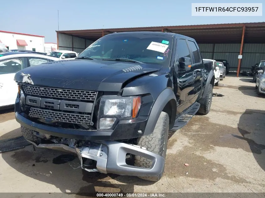 1FTFW1R64CFC93957 2012 Ford F-150 Svt Raptor