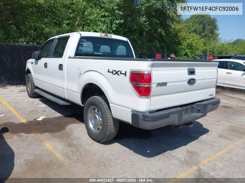 1FTFW1EF4CFC92006 2012 Ford F-150 Xl