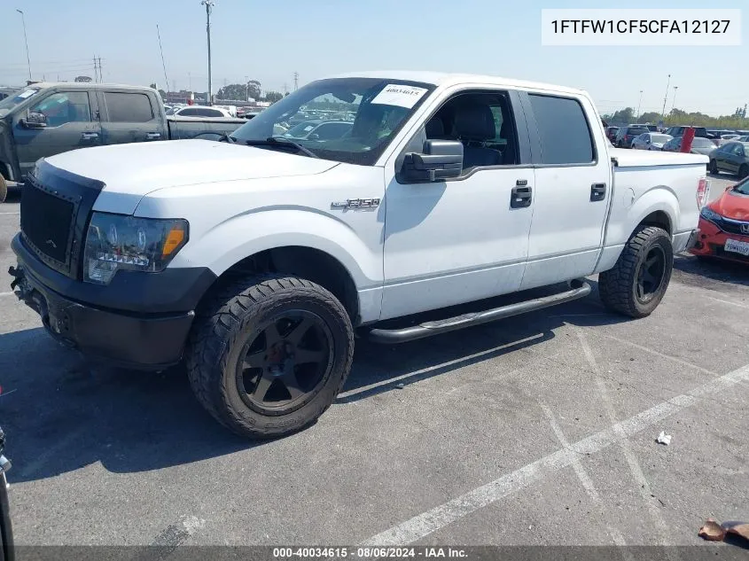 2012 Ford F-150 Xl VIN: 1FTFW1CF5CFA12127 Lot: 40034615