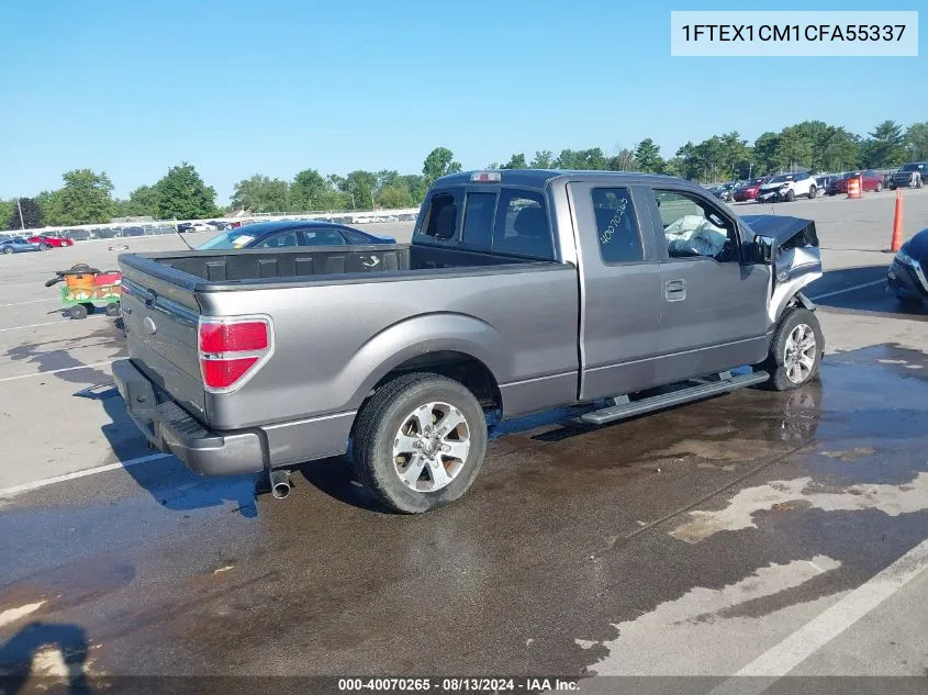 2012 Ford F-150 Xlt VIN: 1FTEX1CM1CFA55337 Lot: 40070265