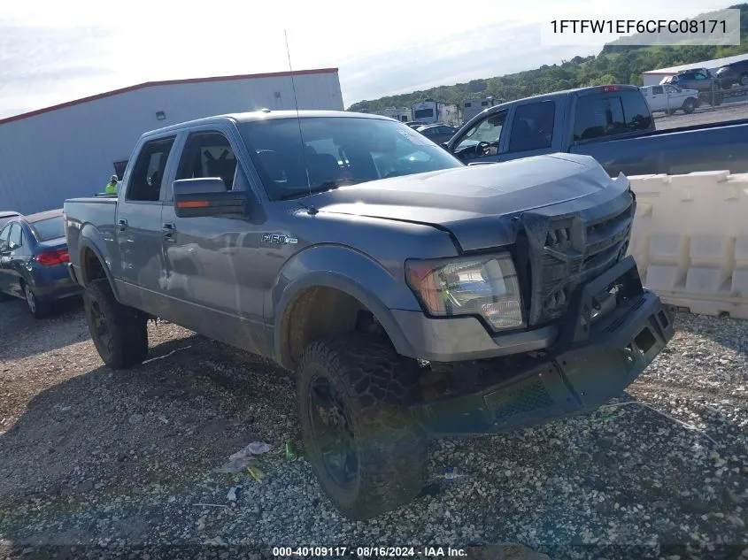 2012 Ford F-150 Fx4 VIN: 1FTFW1EF6CFC08171 Lot: 40109117