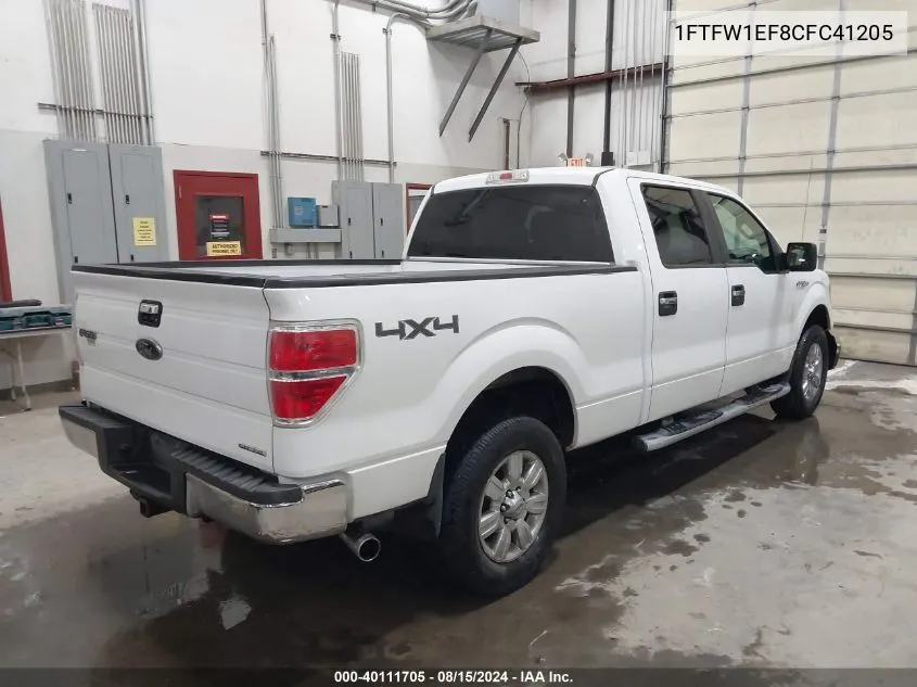 1FTFW1EF8CFC41205 2012 Ford F-150 Xlt