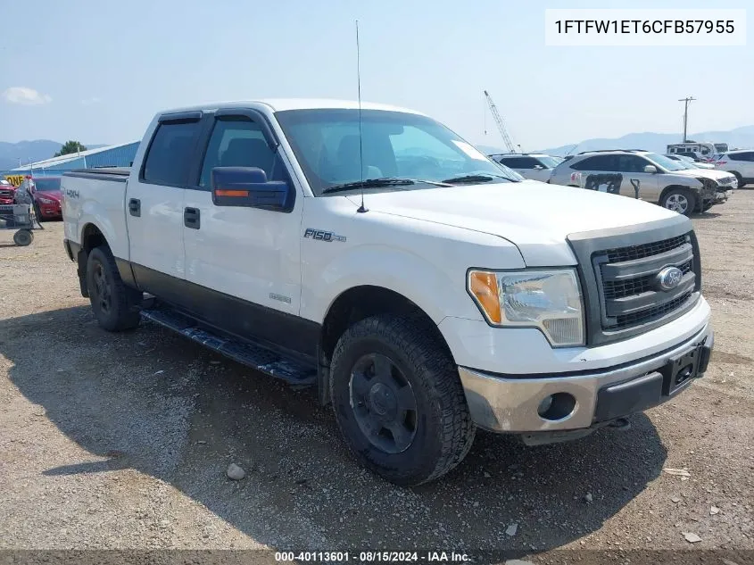 2012 Ford F-150 Xlt VIN: 1FTFW1ET6CFB57955 Lot: 40113601