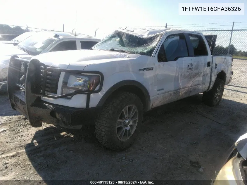 1FTFW1ET6CFA36326 2012 Ford F-150 Fx4