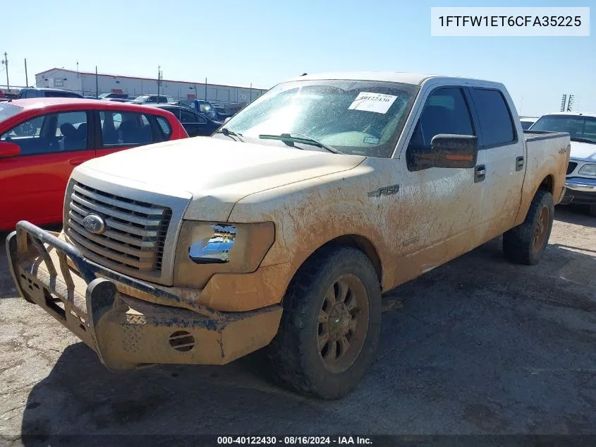 2012 Ford F-150 Xlt VIN: 1FTFW1ET6CFA35225 Lot: 40122430