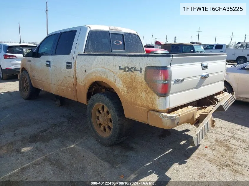 2012 Ford F-150 Xlt VIN: 1FTFW1ET6CFA35225 Lot: 40122430