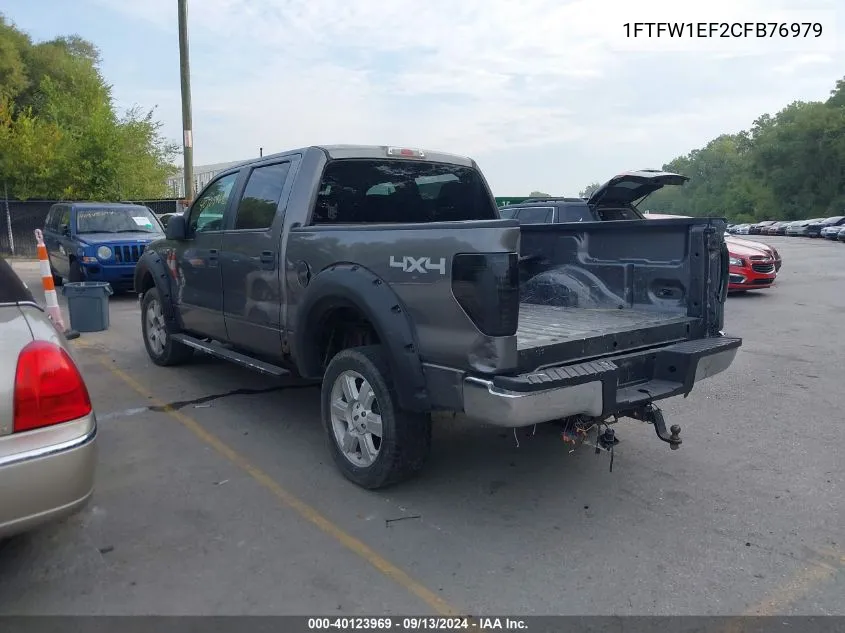 2012 Ford F-150 Xlt VIN: 1FTFW1EF2CFB76979 Lot: 40123969