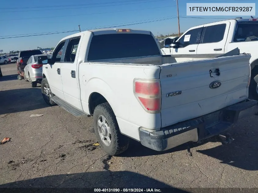 2012 Ford F-150 Xlt VIN: 1FTEW1CM6CFB29287 Lot: 40131090