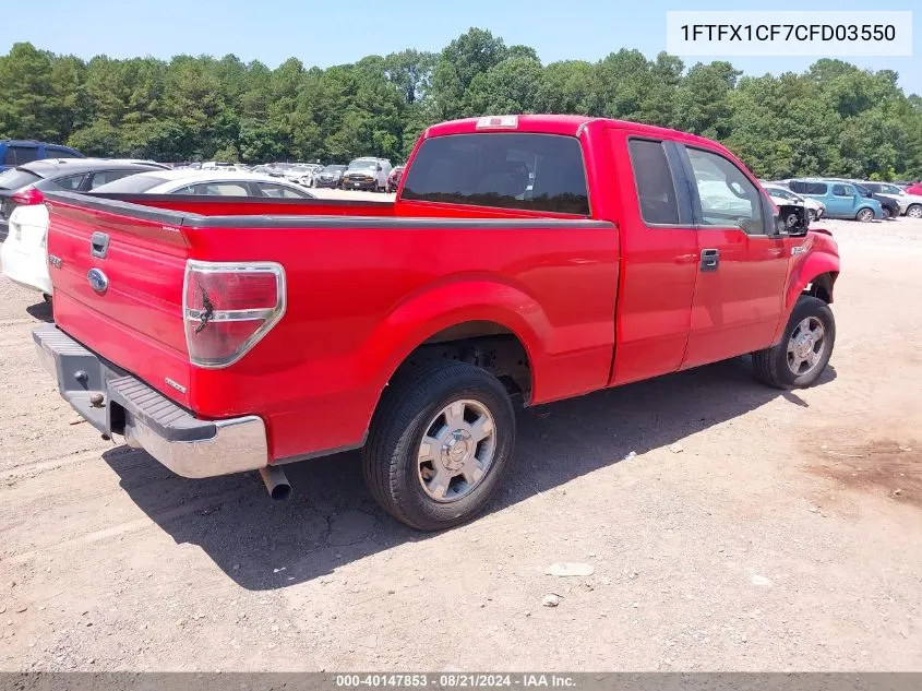 1FTFX1CF7CFD03550 2012 Ford F-150 Xlt