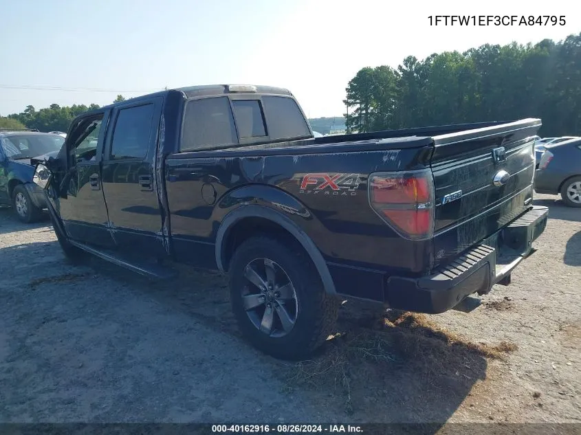 2012 Ford F-150 Fx4 VIN: 1FTFW1EF3CFA84795 Lot: 40162916