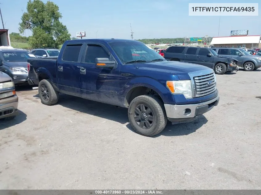 2012 Ford F-150 Xlt VIN: 1FTFW1CT7CFA69435 Lot: 40173960