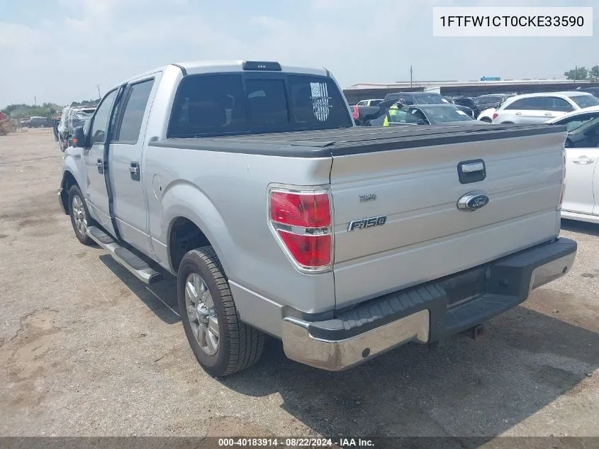 1FTFW1CT0CKE33590 2012 Ford F-150 Xlt