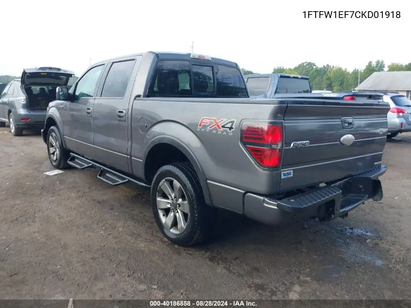 1FTFW1EF7CKD01918 2012 Ford F-150 Fx4