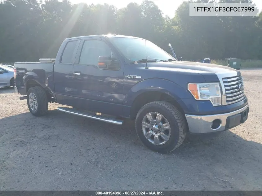 2012 Ford F-150 Xlt VIN: 1FTFX1CF3CFC67999 Lot: 40194398