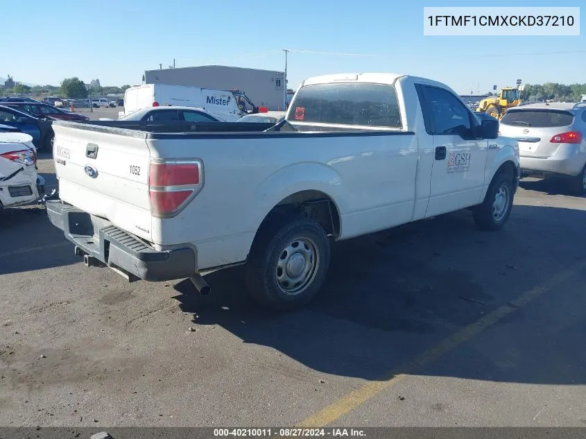 1FTMF1CMXCKD37210 2012 Ford F-150 Xl