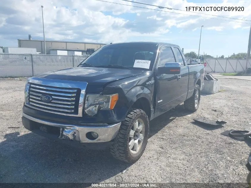 2012 Ford F-150 Xlt VIN: 1FTFX1CT0CFC89920 Lot: 40211654