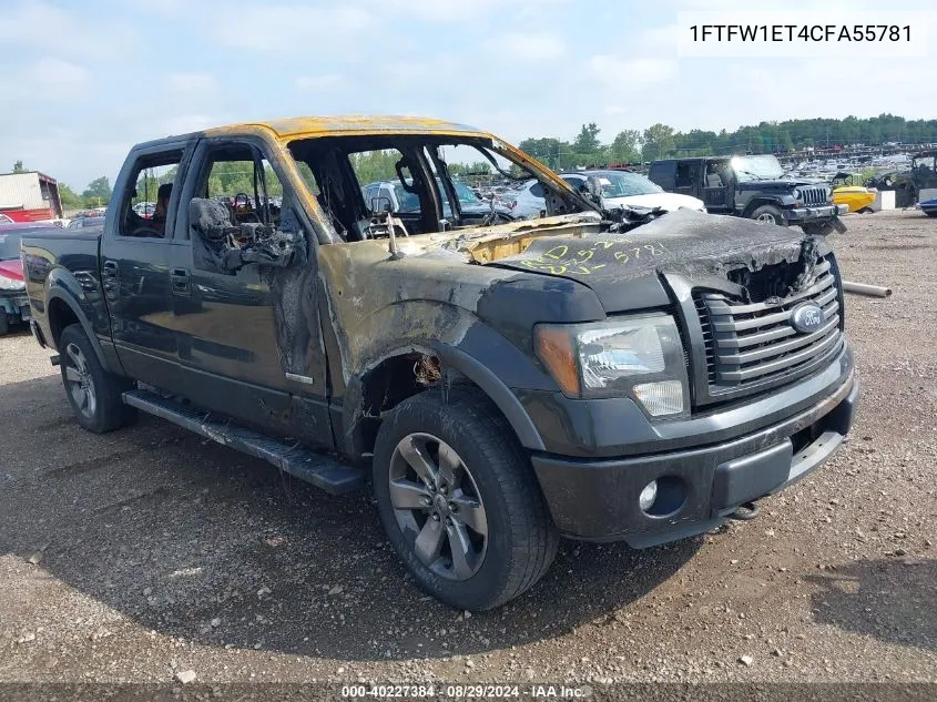 2012 Ford F-150 Fx4 VIN: 1FTFW1ET4CFA55781 Lot: 40227384