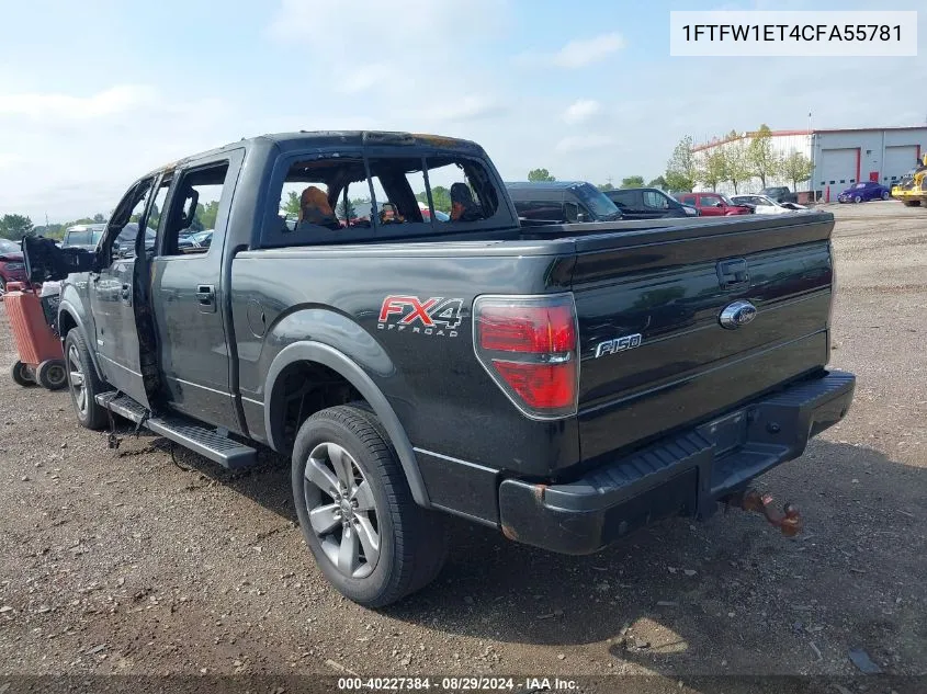 2012 Ford F-150 Fx4 VIN: 1FTFW1ET4CFA55781 Lot: 40227384