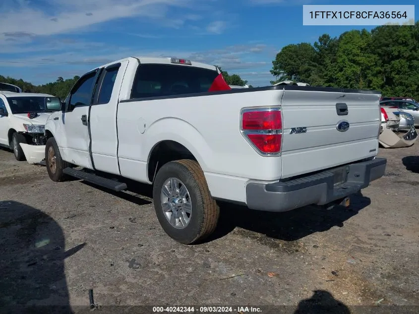 2012 Ford F-150 Xl VIN: 1FTFX1CF8CFA36564 Lot: 40242344