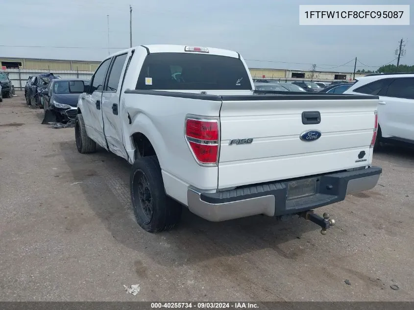 2012 Ford F-150 Xl VIN: 1FTFW1CF8CFC95087 Lot: 40255734