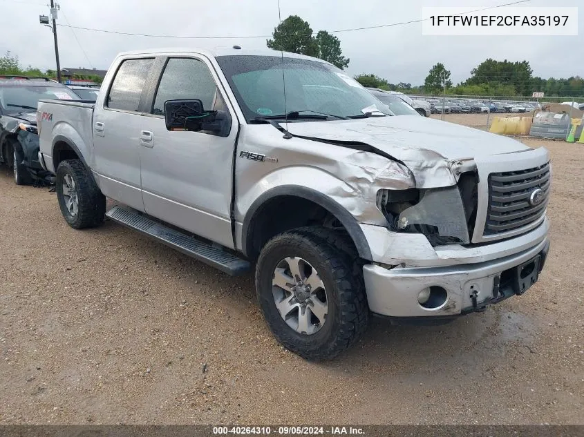 2012 Ford F-150 Fx4 VIN: 1FTFW1EF2CFA35197 Lot: 40264310