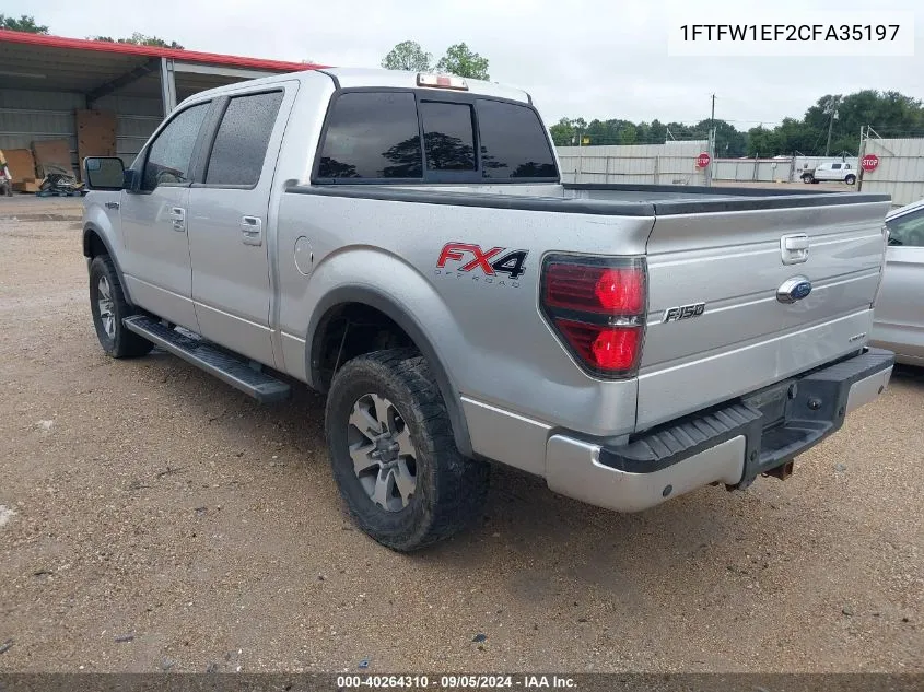 1FTFW1EF2CFA35197 2012 Ford F-150 Fx4