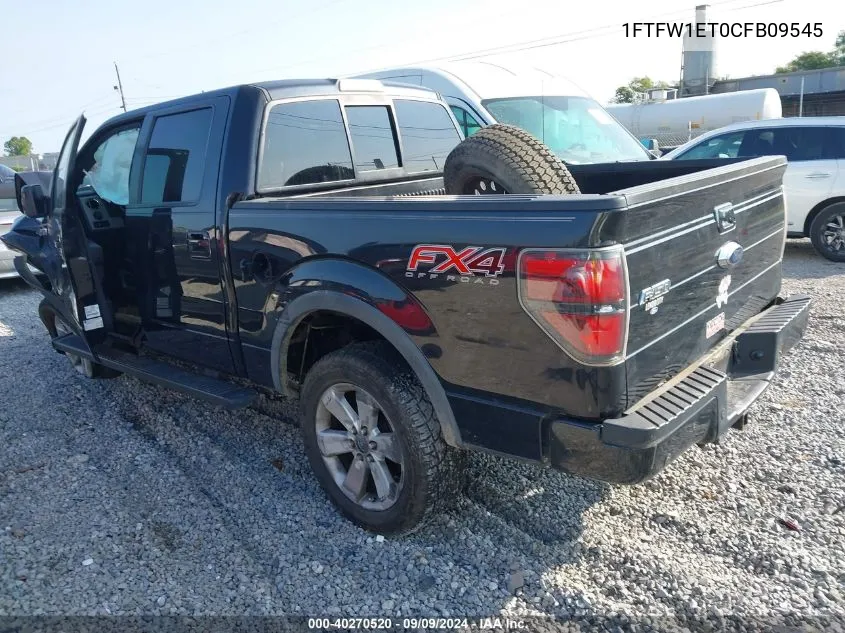 2012 Ford F-150 Fx4 VIN: 1FTFW1ET0CFB09545 Lot: 40270520