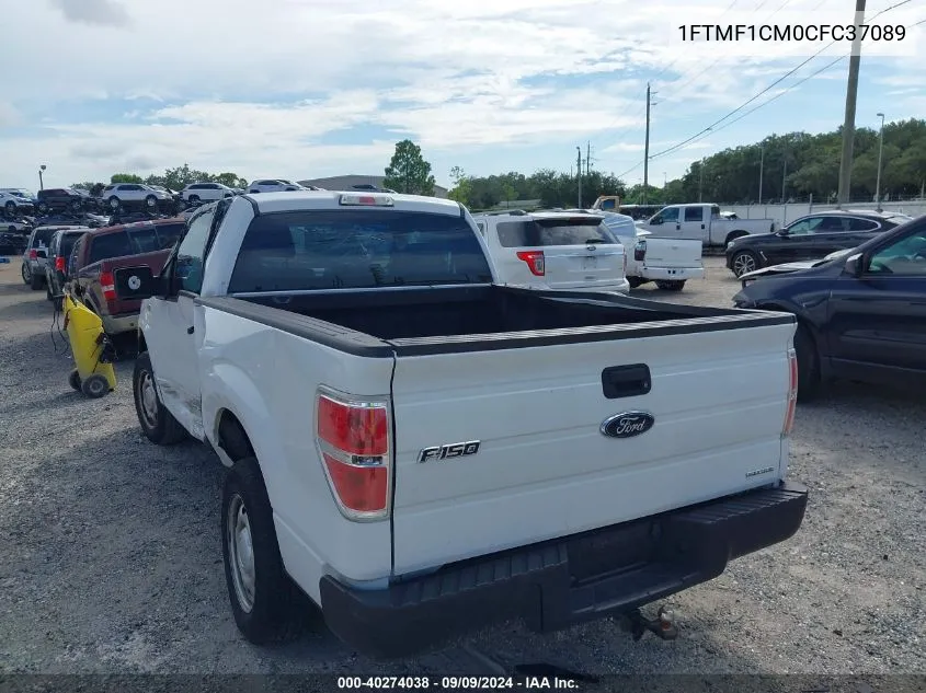 2012 Ford F-150 Xl VIN: 1FTMF1CM0CFC37089 Lot: 40274038