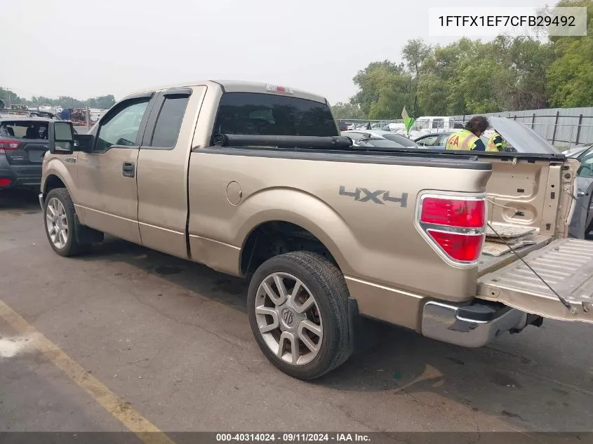 1FTFX1EF7CFB29492 2012 Ford F-150 Super Cab