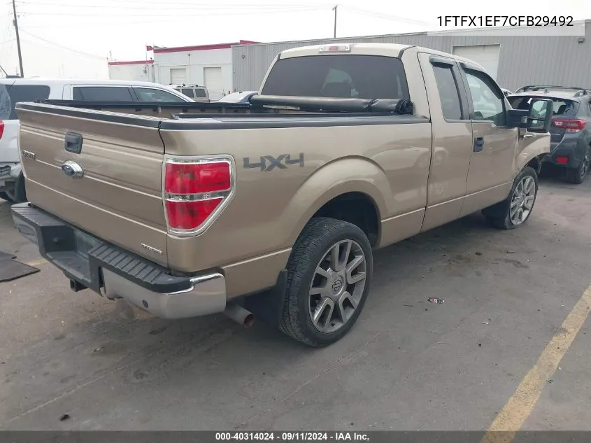 1FTFX1EF7CFB29492 2012 Ford F-150 Super Cab