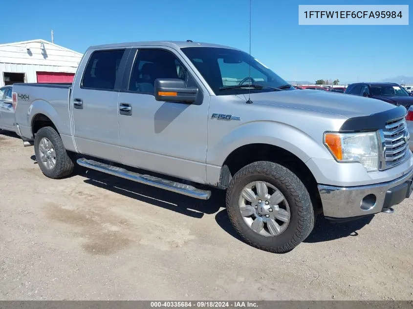 2012 Ford F-150 Xlt VIN: 1FTFW1EF6CFA95984 Lot: 40335684