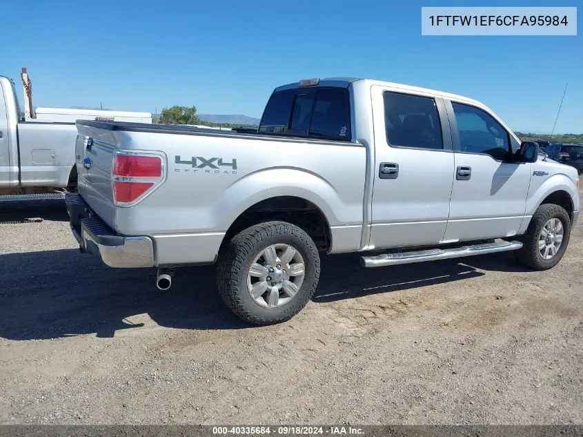 2012 Ford F-150 Xlt VIN: 1FTFW1EF6CFA95984 Lot: 40335684