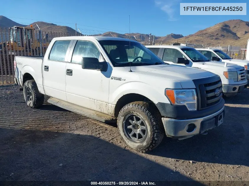 1FTFW1EF8CFA45250 2012 Ford F-150 Xl