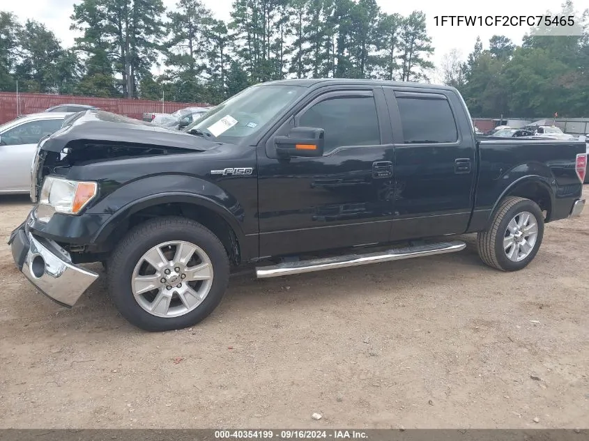 2012 Ford F-150 Lariat VIN: 1FTFW1CF2CFC75465 Lot: 40354199