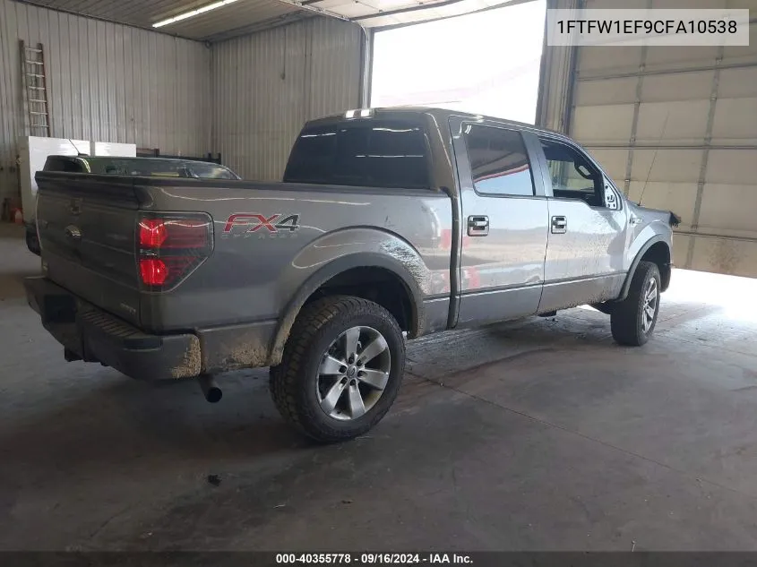 1FTFW1EF9CFA10538 2012 Ford F-150 Fx4