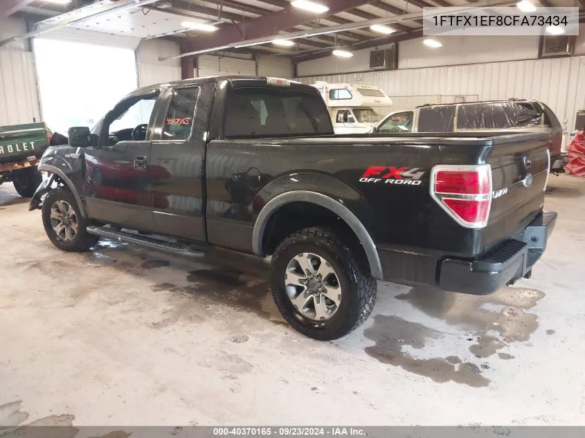 2012 Ford F-150 Fx4 VIN: 1FTFX1EF8CFA73434 Lot: 40370165