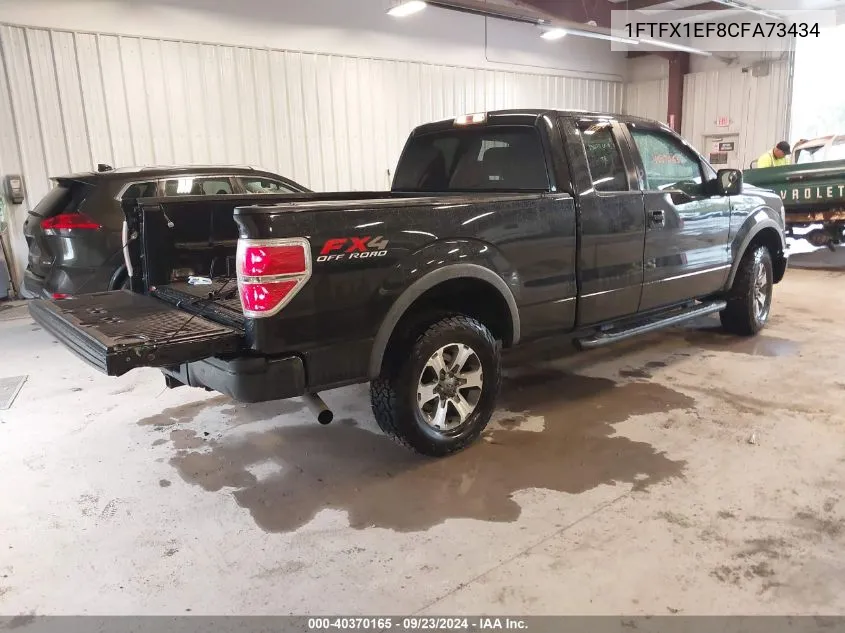 2012 Ford F-150 Fx4 VIN: 1FTFX1EF8CFA73434 Lot: 40370165