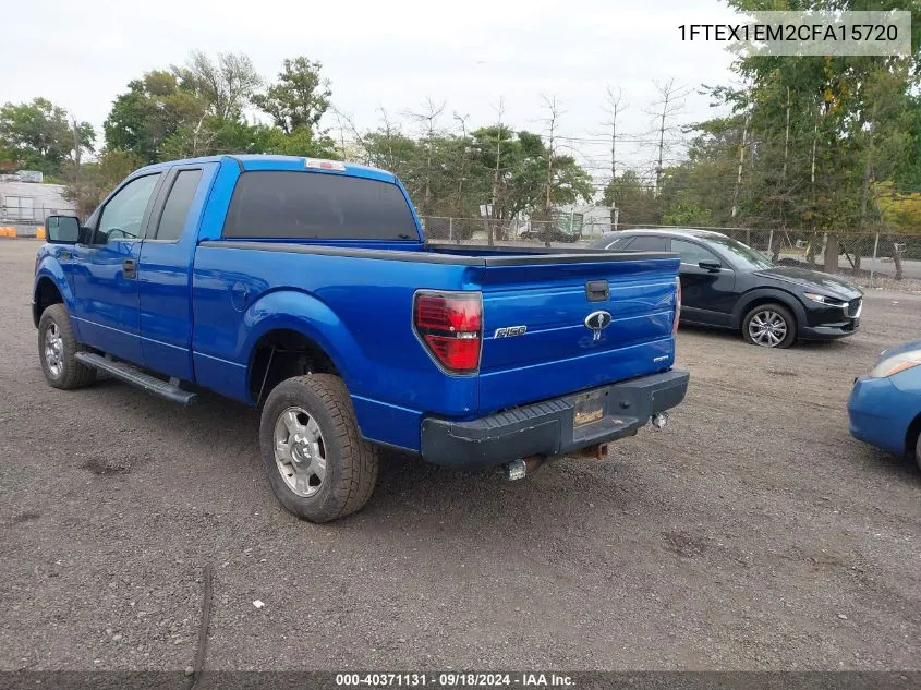 1FTEX1EM2CFA15720 2012 Ford F-150 Xlt