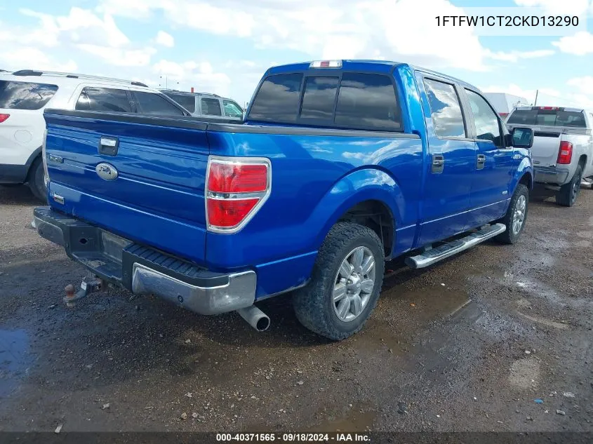 1FTFW1CT2CKD13290 2012 Ford F-150 Xlt