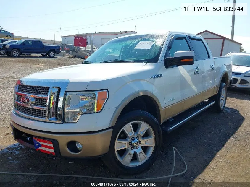 1FTFW1ET5CFB33744 2012 Ford F-150 Lariat