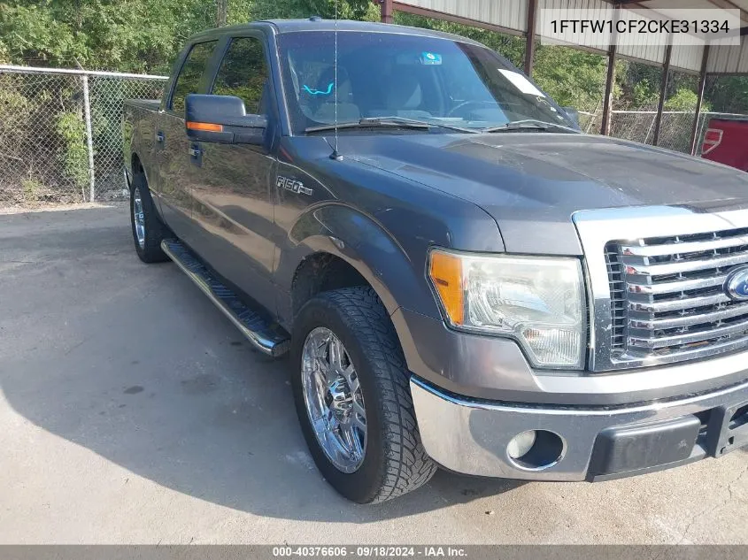 2012 Ford F-150 Xlt VIN: 1FTFW1CF2CKE31334 Lot: 40376606