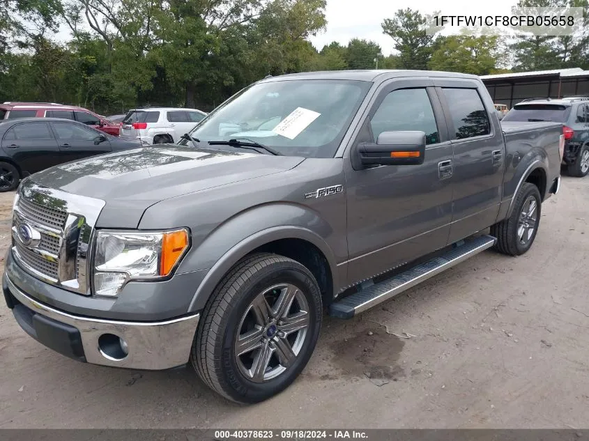 2012 Ford F150 Supercrew VIN: 1FTFW1CF8CFB05658 Lot: 40378623