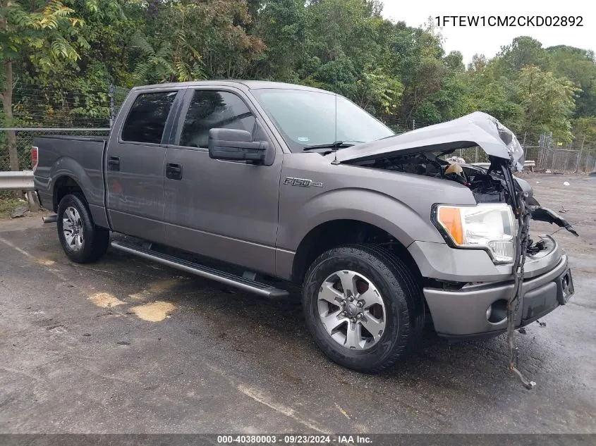 1FTEW1CM2CKD02892 2012 Ford F-150 Xlt