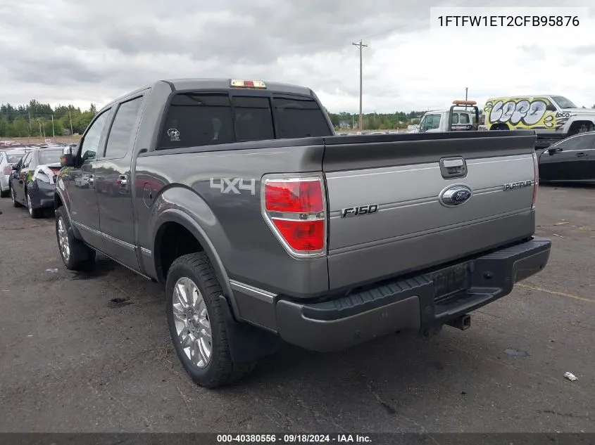 2012 Ford F-150 Platinum VIN: 1FTFW1ET2CFB95876 Lot: 40380556