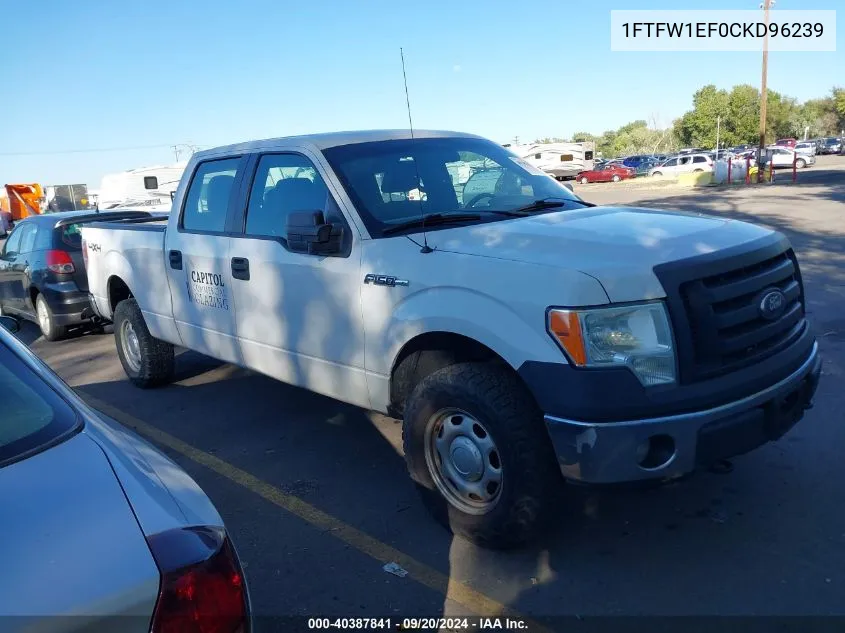 2012 Ford F-150 Xl VIN: 1FTFW1EF0CKD96239 Lot: 40387841